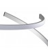 Semi Flush Ceiling 80W LED 3000K, 6200lm, Dimmable Silver, Frosted Acrylic, Polished Chrome - 6