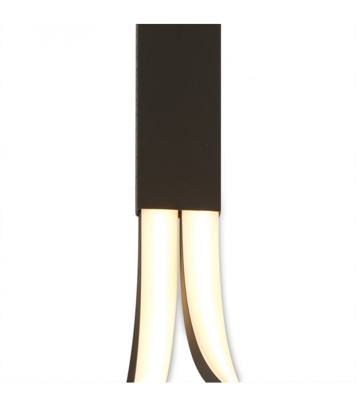 Semi Flush Ceiling 40W LED 2800K, 3200lm, Frosted Acrylic, Brown Oxide - 4