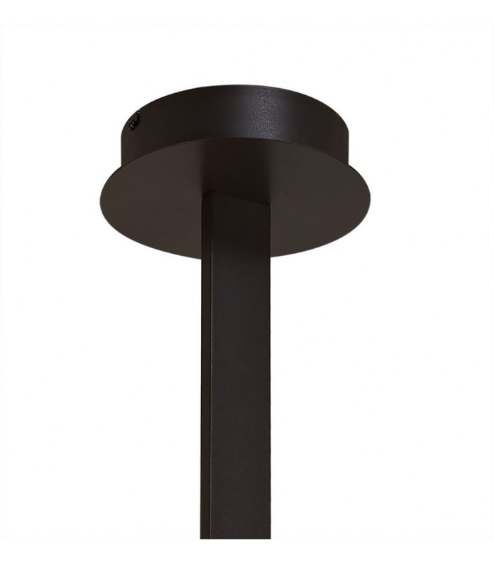 XL Semi Flush Ceiling 50W LED 2800K, 3900lm, Dimmable Frosted Acrylic, Brown Oxide - 3