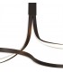 XL Semi Flush Ceiling 50W LED 2800K, 3900lm, Dimmable Frosted Acrylic, Brown Oxide - 4
