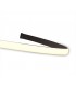 XL Semi Flush Ceiling 80W LED 2800K, 6200lm, Dimmable Frosted Acrylic, Brown Oxide - 5