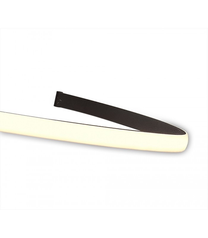 XL Semi Flush Ceiling 80W LED 2800K, 6200lm, Dimmable Frosted Acrylic, Brown Oxide - 5