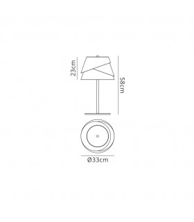 Table Lamp 1x40W (No Inc), Alumimium, Iron - 2