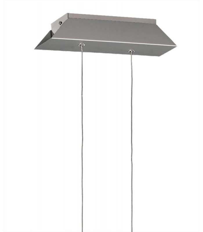 Ceiling Pendant 42W LED 3000K, 3650lm, Polshied Chrome, White, White Acrylic - 3