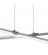 Ceiling Pendant 42W LED 3000K, 3650lm, Polshied Chrome, White, White Acrylic - 4