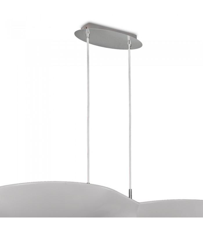 Ceiling Pendant 6 Light GU10, Chrome , White - 4