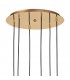 Ceiling Cluster Pendant 6 Light E27, Gold - 3