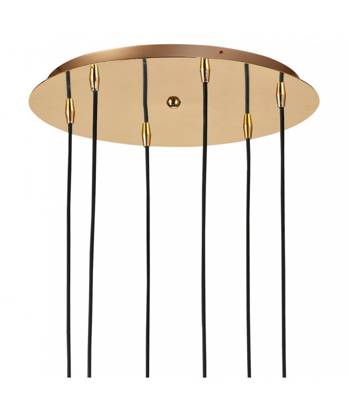Ceiling Cluster Pendant 6 Light E27, Gold - 3