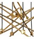 Ceiling Cluster Pendant 6 Light E27, Gold - 6