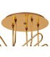 Ceiling 5 Light E27, Gold - 3