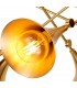 Ceiling 5 Light E27, Gold - 5