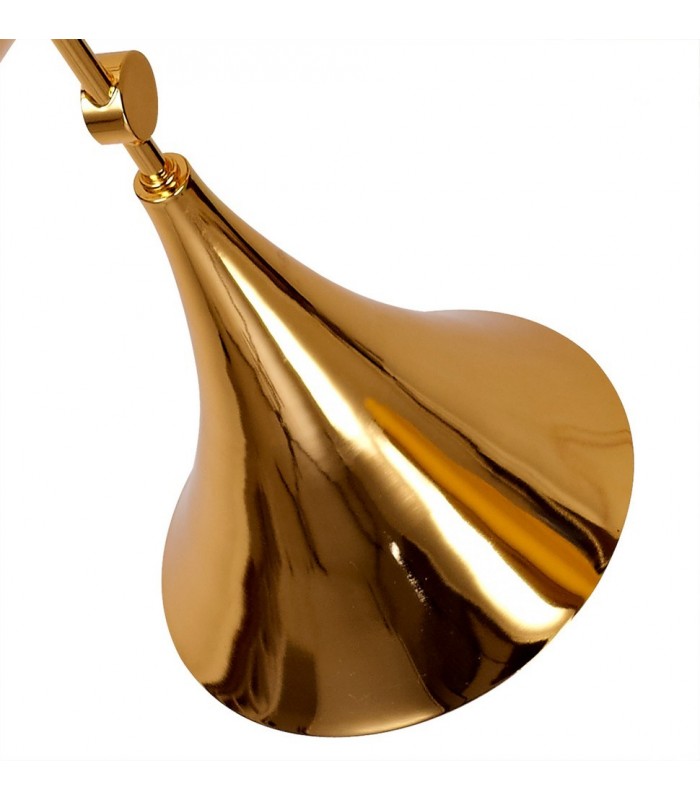 Ceiling 5 Light E27, Gold - 6