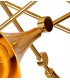 Ceiling 5 Light E27, Gold - 8