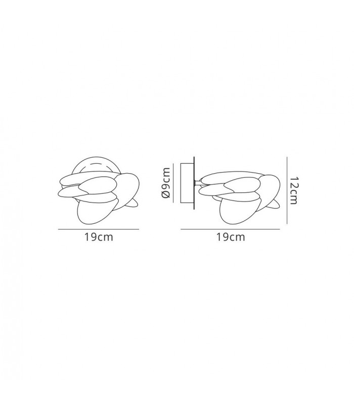 Wall Light 1 x 6W LED 3000K, 500lm, Chrome - 2