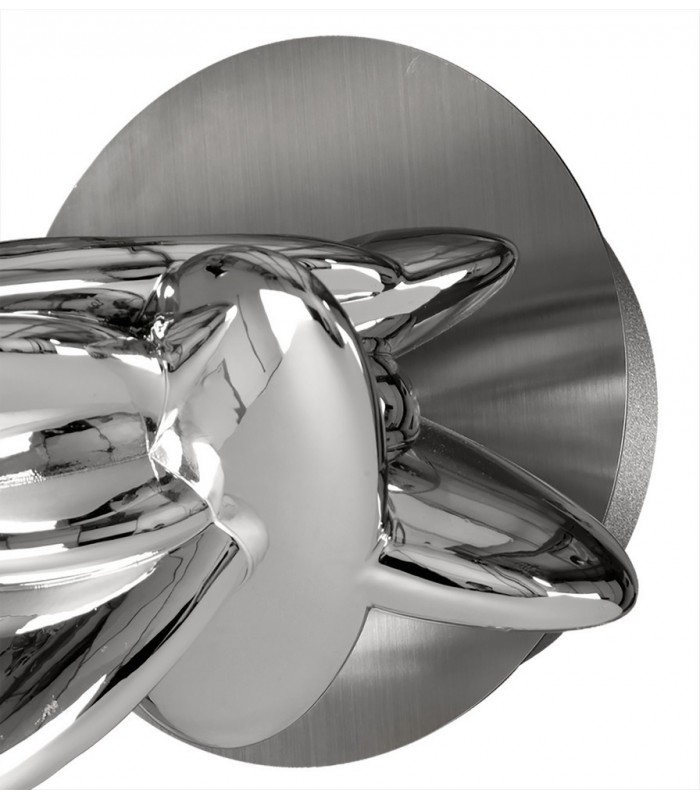Wall Light 1 x 6W LED 3000K, 500lm, Chrome - 3