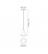 Ceiling Pendant 1 Light E27, Gold - 2