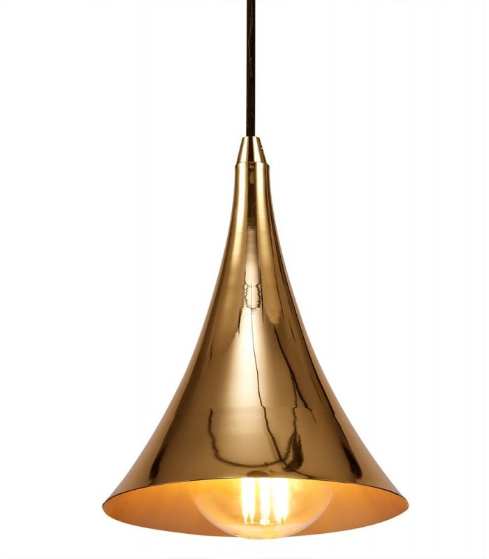Ceiling Pendant 1 Light E27, Gold - 4
