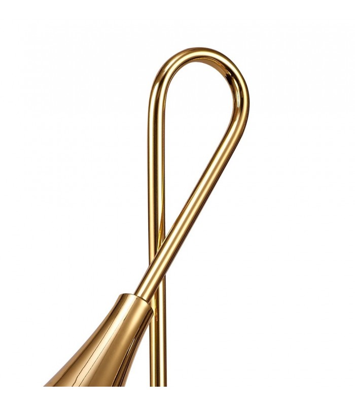 Table Task Lamp 1 Light E27, Gold - 4