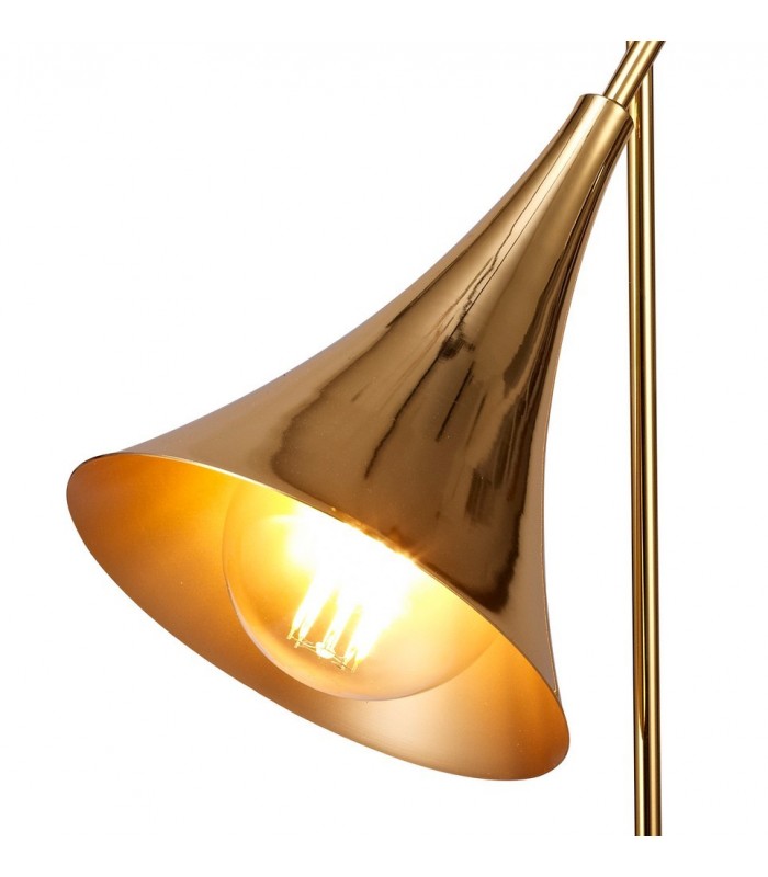 Table Task Lamp 1 Light E27, Gold - 5