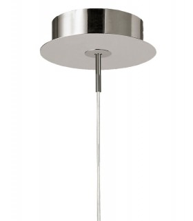 Ceiling Pendant 69cm Round 42W 3000K, 3700lm, Dimmable Silver, Frosted Acrylic, Polished Chrome - 2