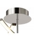 Ceiling 70.5cm Round 42W 3000K, 3700lm, Dimmable, Silver, Frosted Acrylic, Polished Chrome - 3