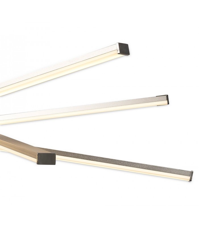 Ceiling 70.5cm Round 42W 3000K, 3700lm, Dimmable, Silver, Frosted Acrylic, Polished Chrome - 7