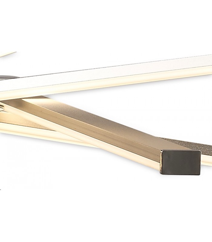 Ceiling 70.5cm Round 42W 3000K, 3700lm, Dimmable, Silver, Frosted Acrylic, Polished Chrome - 9