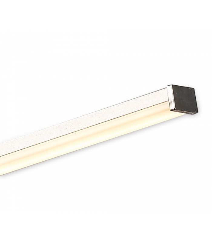 Ceiling 70.5cm Round 42W 3000K, 3700lm, Dimmable, Silver, Frosted Acrylic, Polished Chrome - 10