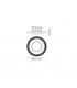 Flush Ceiling Light 36.5cm Round 12W LED 4000K, 960lm, White - 2