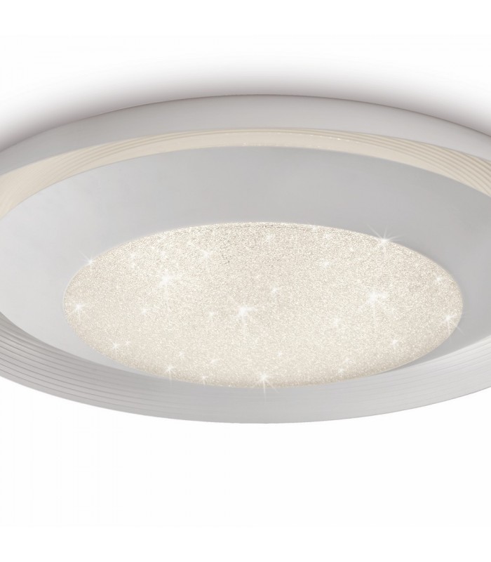 Flush Ceiling Light 36.5cm Round 12W LED 4000K, 960lm, White - 3