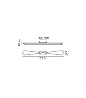 Flush Ceiling Light 36W LED 3000K, 3150lm, Polished Chrome, Frosted Acrylic - 2