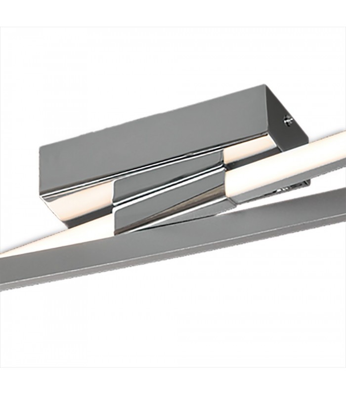 Flush Ceiling Light 36W LED 3000K, 3150lm, Polished Chrome, Frosted Acrylic - 3