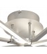 Flush Ceiling Light 40W LED 3000K, 3500lm, Polished Chrome, Frosted Acrylic - 3