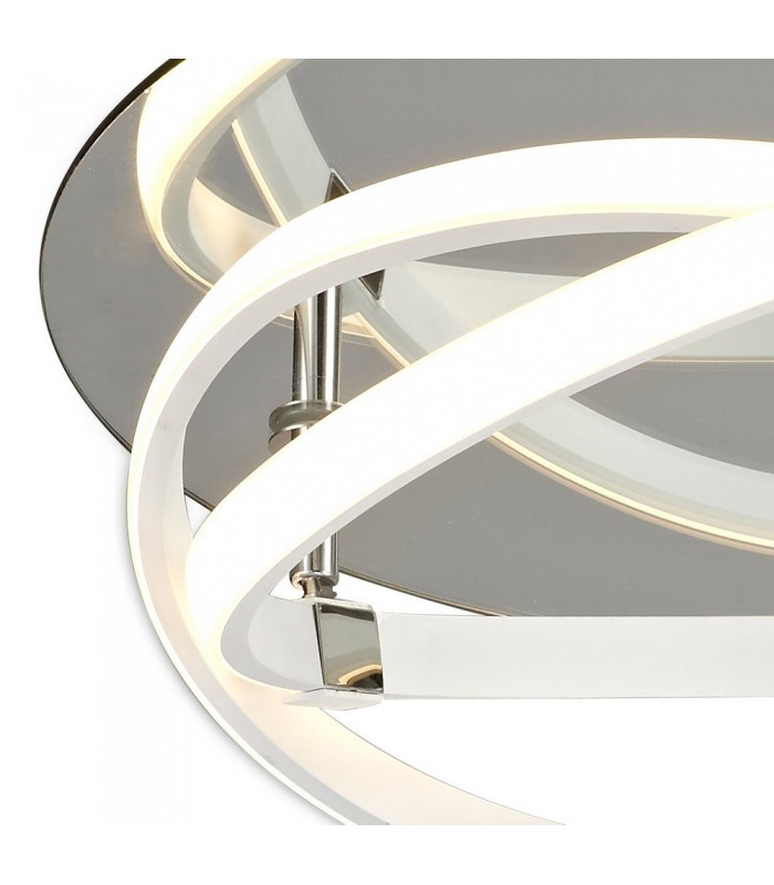 Flush Ceiling Light 30W LED 3000K, 2500lm, White, White Acrylic - 4
