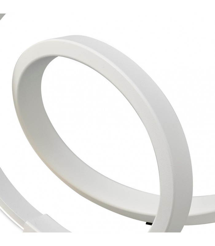 Table Lamp 12W LED 3000K, 1000lm, White, White Acrylic - 4