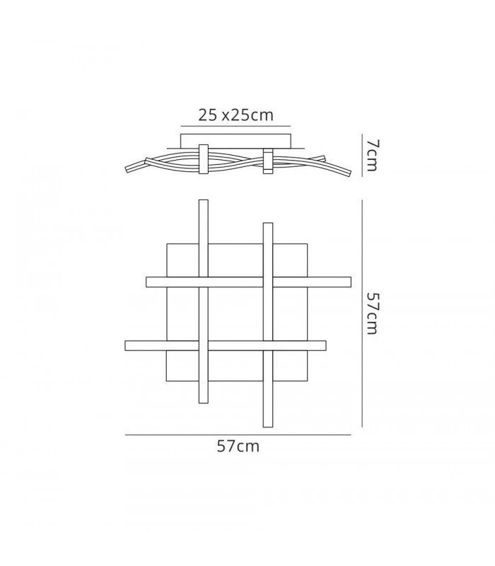 Ceiling 34W LED 3000K, 2600lm, Dimmable White, Frosted Acrylic - 2