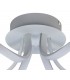 Semi Flush Ceiling Light 48cm Round 3 Looped Arms 36W LED 2800K, 2520lm, Dimmable, White, Frosted Acrylic - 3