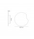 Wall Lamp 27cm Round, 1260lm, 16W LED 3000K Matt White, Acrylic - 2