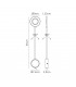 Wall Lamp , Reader 1L 5W LED Ring Head, 3000K, 261lm, Round Base Matt Black - 2