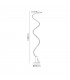 Floor Lamp 180cm, 42W LED, 3000K, 3360lm, Silver & Chrome - 2