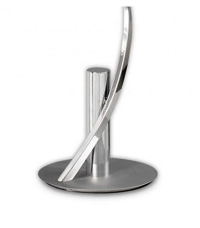 Floor Lamp 180cm, 42W LED, 3000K, 3360lm, Silver & Chrome - 3