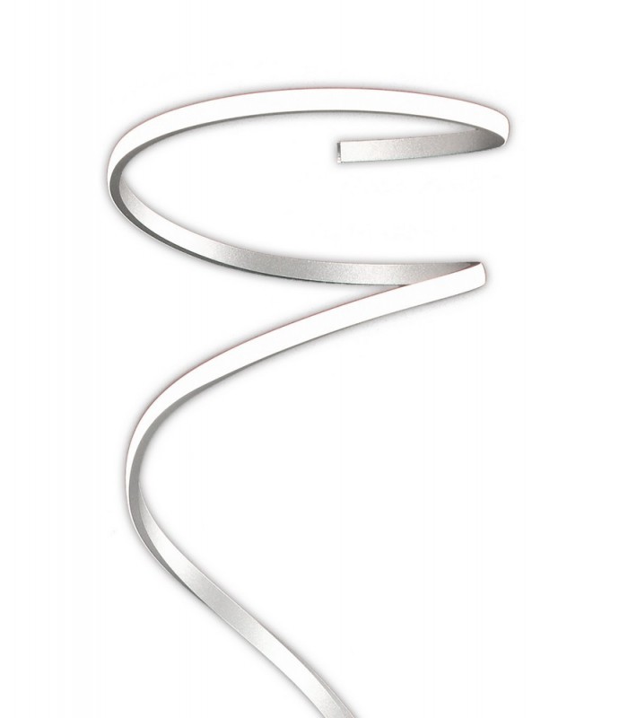 Floor Lamp 180cm, 42W LED, 3000K, 3360lm, Silver & Chrome - 4