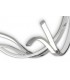 Semi Flush Ceiling Light 140cm, 80W LED, 3000K, 6400lm Dimmable, Silver Chrome - 7