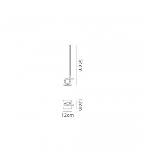 Table Lamp, 6W LED, 3000K, 480lm, Polished Chrome - 2