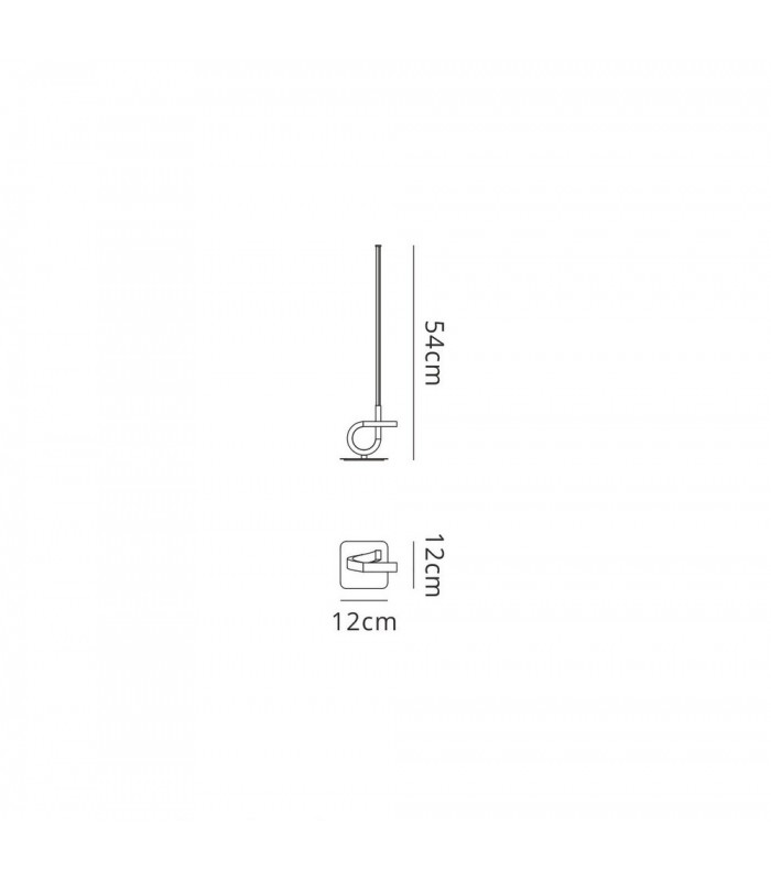 Table Lamp, 6W LED, 3000K, 480lm, Polished Chrome - 2