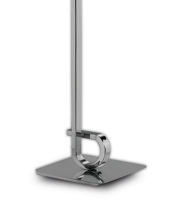 Floor Lamp 175cm, 20W LED, 3000K, 1600lm Dimmable, Polished Chrome - 3