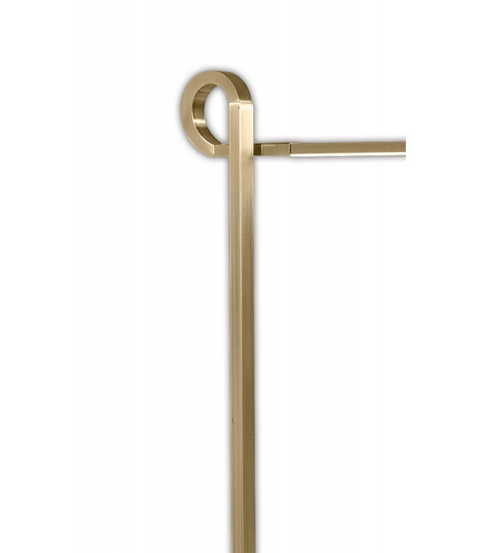 Floor Lamp 163cm, 7W LED, 3000K, 540lm Dimmable, Antique Brass - 4