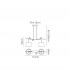 Ceiling Pendant 2 x E27 (Max 40W), Imitation Wood, Linen Shade - 2