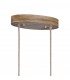 Ceiling Pendant 2 x E27 (Max 40W), Imitation Wood, Linen Shade - 3