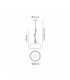 Ceiling Pendant 60cm Round, 1 x E27 (Max 40W), Imitation Wood, Linen Shade - 2